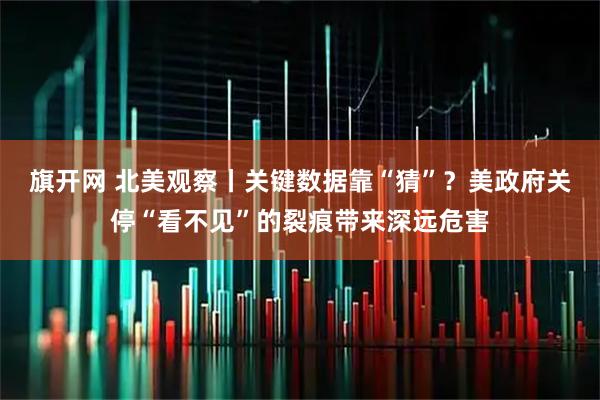 旗开网 北美观察丨关键数据靠“猜”？美政府关停“看不见”的裂痕带来深远危害