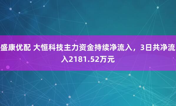 盛康优配 大恒科技主力资金持续净流入，3日共净流入2181.52万元
